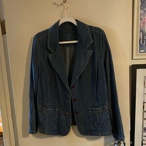 Sonoma Classic Blue Denim Blazer Jacket